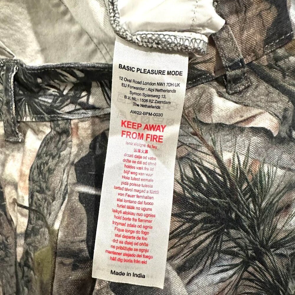 Basic Pleasure Mode Hunter Camo Denim Midi Skirt Front & Back Pockets - Picture 6 of 16